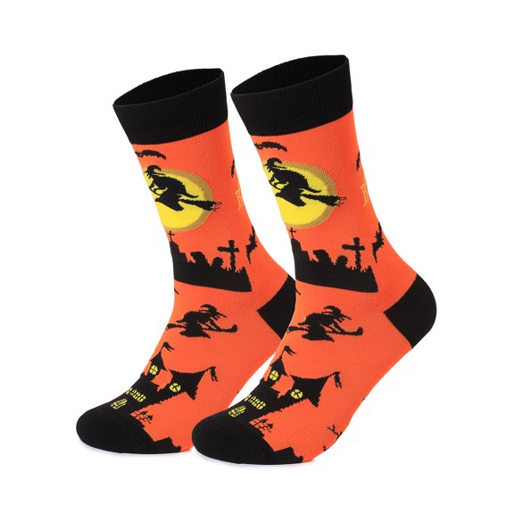 Sunbona Halloween Themed Printed Women And Men Warm Socks