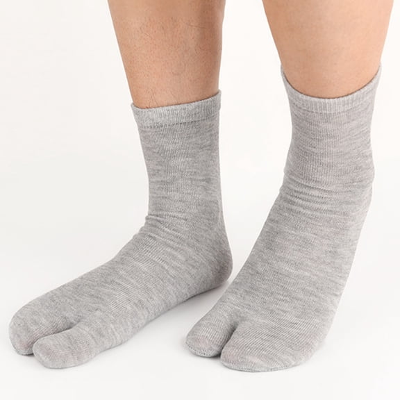 Sunbona Japanese Tabi Sock Slippers Unisex Split Toe Blend Mid Calf Socks For Home Wear Comfortable Non Indoor Outdoor All Season