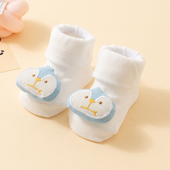Sunbona Soft Baby Socks For Crew Socks Cute Cartoon Toddler Walking Socks Breathable Comfortable