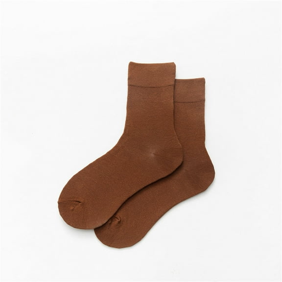 Sunbona Women's Mid Crew Solid Color Casual Socks For Everyday Wear Comfortable Stackable Ankle Socks Soft Breathable Fashion Socks For Women