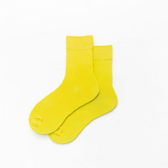 Sunbona Women's Mid Crew Solid Color Casual Socks For Everyday Wear Comfortable Stackable Ankle Socks Soft Breathable Fashion Socks For Women