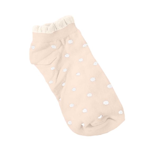 Sunbona Women's Socks Casual Dotted Short Socks For Daily Wear Versatile Low Cut Ankle Socks Perfect For Year Round Fashion