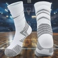 thumbnail image 1 of Sunbona Youth High Top Basketball Socks For Kids Athletic Crew Socks For Boys And Girls Sports Team Practice Game Day Performance, 1 of 4