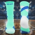 thumbnail image 1 of Sunbona Youth High Top Basketball Socks For Kids Athletic Crew Socks With Arch Support And Cushioned Sole For Sports, 1 of 5