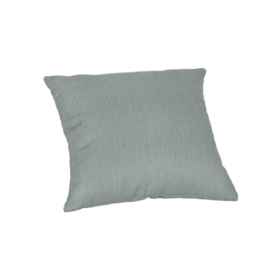 Casual Cushion Solid Sunbrella® Fabric 1-Piece Indoor/Outdoor Square Throw Pillow, 15"W x 15"L, Cast Mist