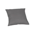 thumbnail image 1 of Casual Cushion Solid Sunbrella® Fabric 1-Piece Indoor/Outdoor Square Throw Pillow, 18"W x 18"L, Cast Slate, 1 of 4
