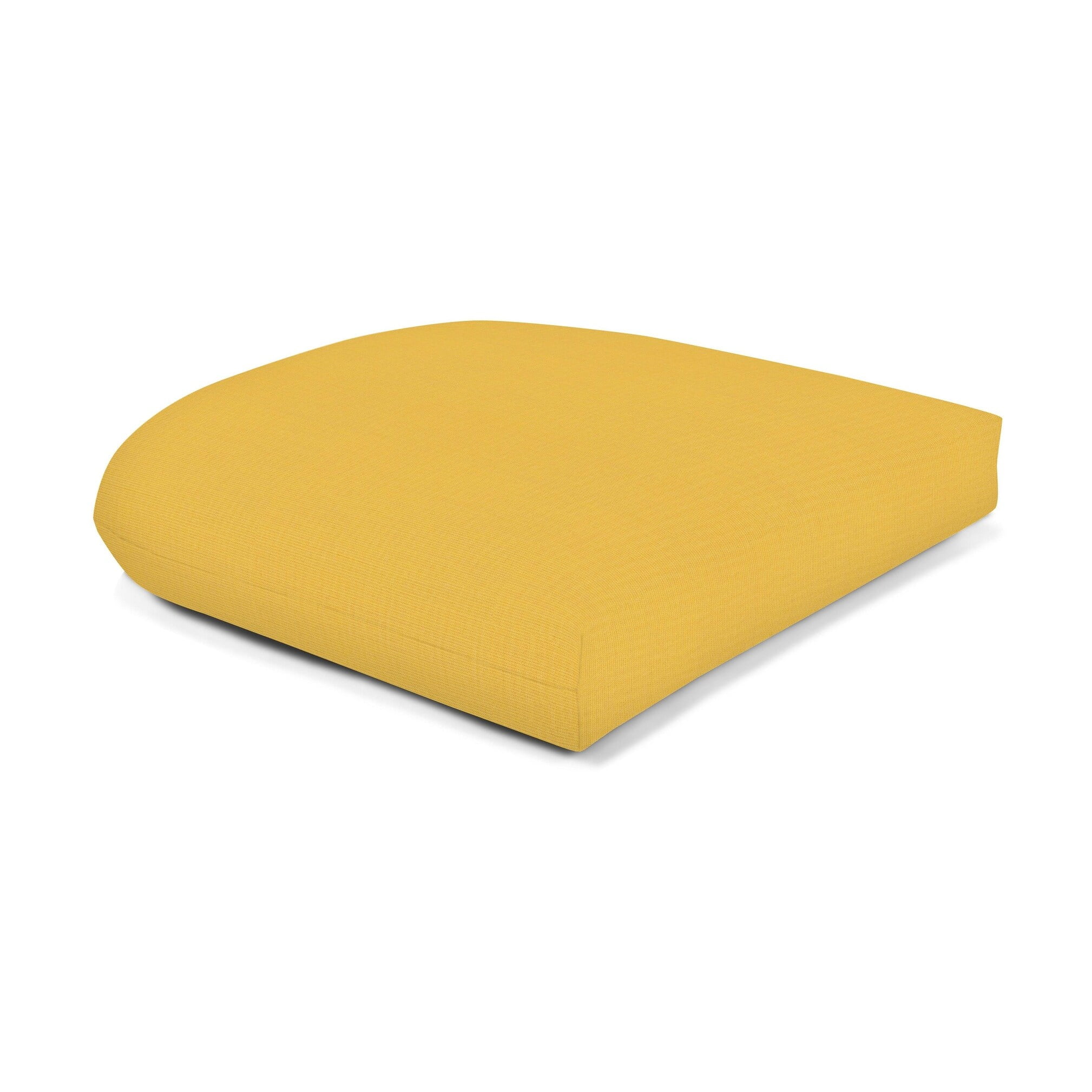 Sunbrella 18 x 18 solid fabric curved back seat cushion Spectrum