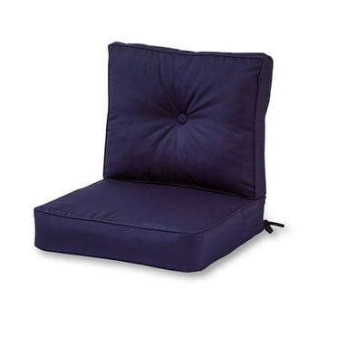 Sunbrella  2-Piece Premium Deep Seat Outdoor Cushion Set Navy