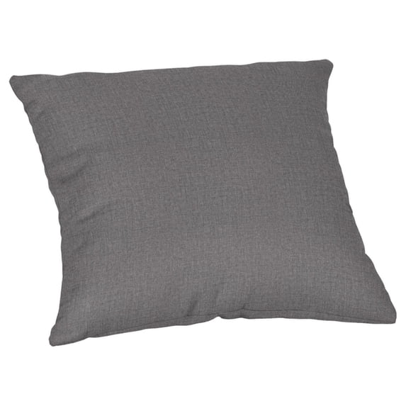Casual Cushion Solid Sunbrella® Fabric 1-Piece Outdoor Throw Pillow, 20"W x 20"L, Cast Slate