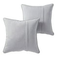 thumbnail image 1 of Sunbrella 20 in. Square Outdoor Throw Pillow (2-Pack) - Canvas Granite, 1 of 6