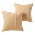 thumbnail image 1 of Sunbrella 20 in. Square Outdoor Throw Pillow (2-Pack) - Canvas Wheat, 1 of 6