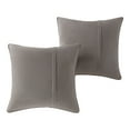 thumbnail image 1 of Sunbrella 20 in. Square Outdoor Throw Pillow (2-Pack) - Cast Shale, 1 of 6