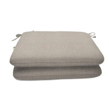 Sunbrella 20" x 18" Seat Pad 2 Pack - Cast Silver