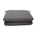 thumbnail image 1 of Casual Cushion Solid Sunbrella® Fabric 2-Piece Indoor/Outdoor Seat Pad Cushion, 20"W x 20"L, Cast Slate, 1 of 6