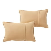 Sunbrella 21 x 14 in. Rectangle Outdoor Throw Pillow 2-Pack - Canvas Wheat