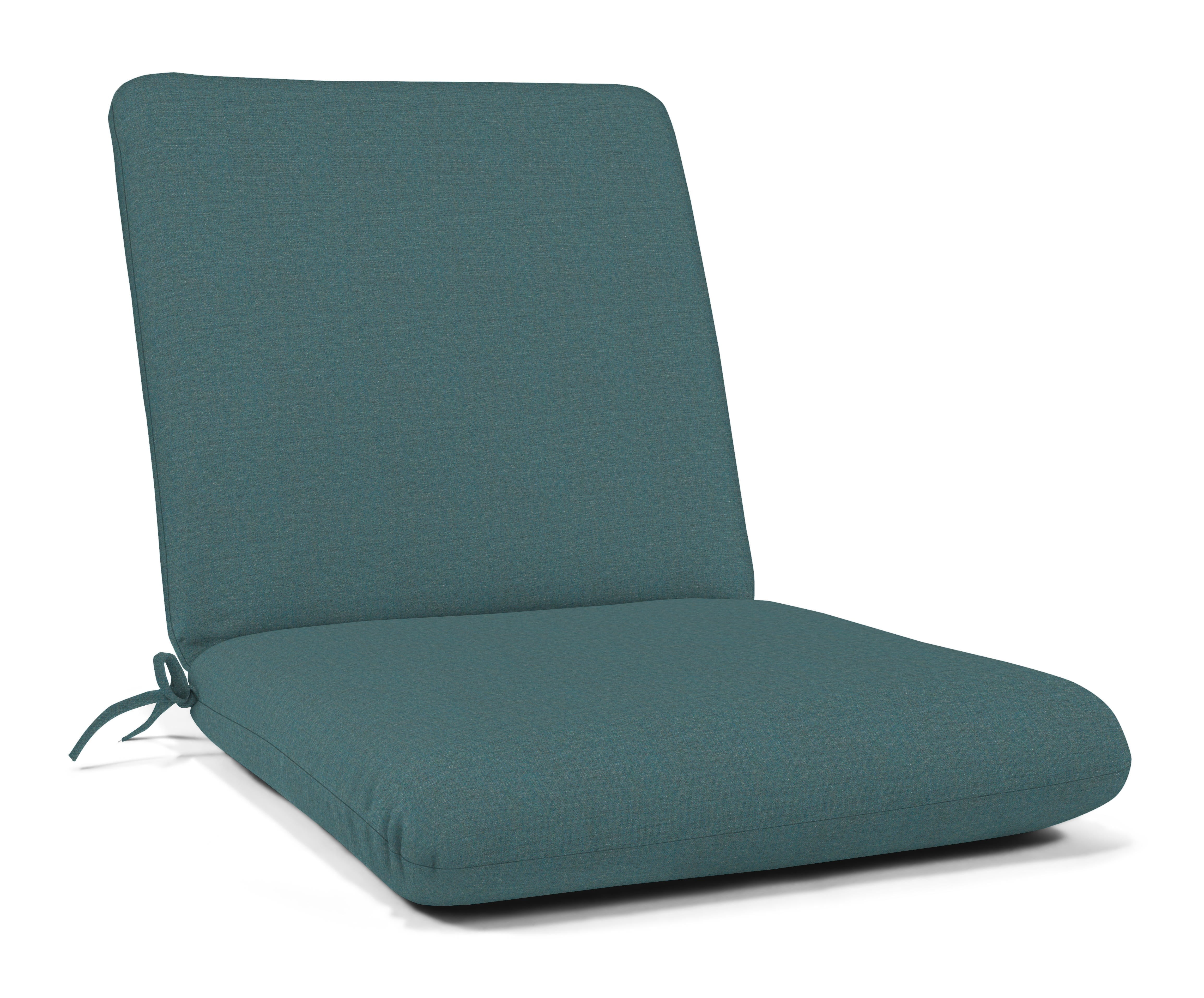 sunbrella solid hinged chair cushion 44 x 22 in. - canvas jockey