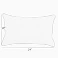 thumbnail image 1 of Sunbrella Caldwell II Orange Dotted Stripes Indoor/ Outdoor 13 x 20-inch Corded Pillow Set 12 in L x 24 in W, 1 of 5