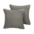 thumbnail image 1 of Sunbrella  Canvas Charcoal/ Canvas Natural  Indoor/ Outdoor Pillow Set 22 in x 22 in, 1 of 5