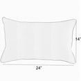 thumbnail image 1 of Sunbrella  Canvas Charcoal Corded Indoor/ Outdoor Pillows (Set of 2) 14 in x 24 in, 1 of 5