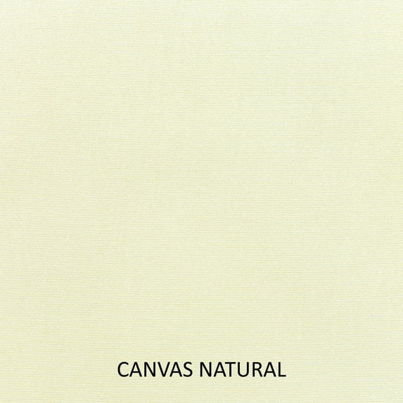 Sunbrella Canvas Ivory Indoor/ Outdoor Hinged Cushion - Corded White 79 in l x 25 in w