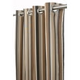thumbnail image 1 of Sunbrella Capitol Espresso Indoor/Outdoor Curtain Panel by Sweet Summer Living, 50" x 108" with Stainless Steel Grommets, 1 of 7