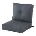 thumbnail image 1 of Sunbrella 2-Piece Outdoor Deep Seat Cushion Set in Cast Slate, 1 of 9