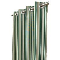 Sunbrella Catalina Cilantro Indoor/Outdoor Curtain Panel by Sweet Summer Living, 50" x 84" with Stainless Steel Grommets