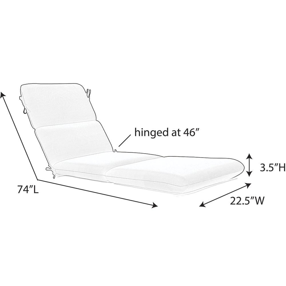Sunbrella Chestnut Brown 74" Chaise Lounge Cushion