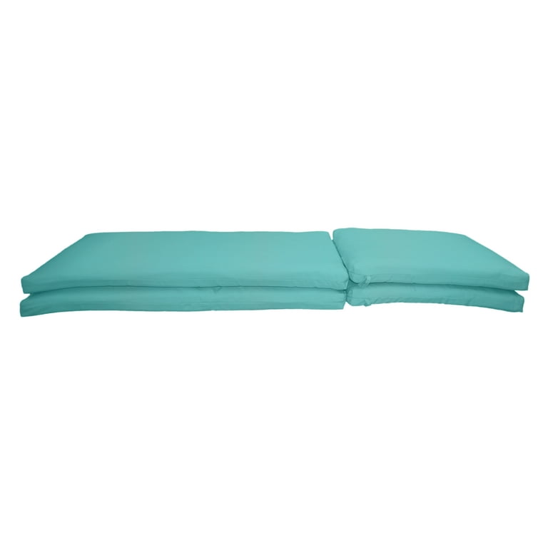 Sunbrella Designer Chaise Lounge Cushions Knife Edge 2 Pk. Canvas Aruba