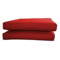 thumbnail image 1 of Sunbrella Designer Universal Seat Cushions-Knife Edge 2Pk. Canvas Jockey Red, 1 of 1