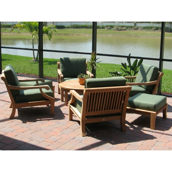 Sunbrella Fabric cushions (Seat & Back) for Giva 7pc Lounge Chair Set: 4 Lounge Chairs, 2 Ottomans - Cushions only #WMSSGV8CS