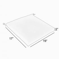 Sunbrella Green Indoor/ Outdoor Corded Chair Pad Set (Set of 2) 19 in x 17 in