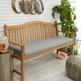 thumbnail image 1 of Sunbrella Grey Corded Indoor/ Outdoor Bench Cushion 56 in x 19.5 in x 2 in, 1 of 5