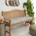 thumbnail image 1 of Sunbrella  Grey Zebra Indoor/Outdoor Bench Cushion, Corded 57" x 17" x 2", 1 of 5