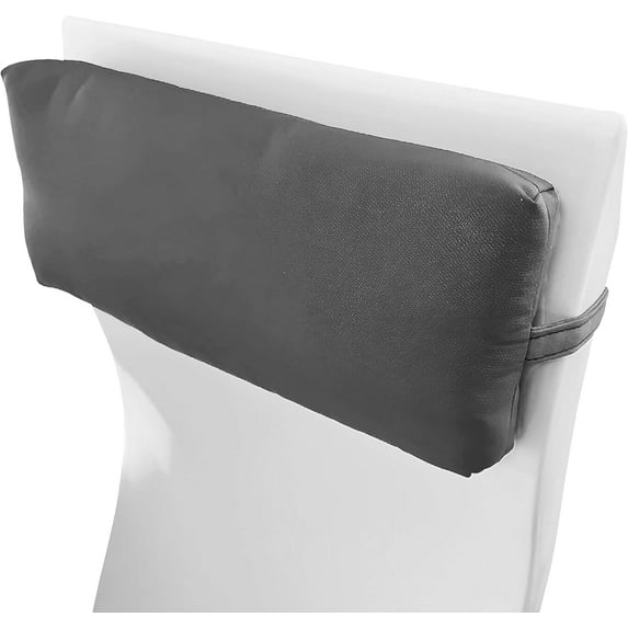 Sunbrella Headrest/Lumbar Pillow for Ledge Chaises, Loungers, and Pool Chairs, Ideal for Outdoor and Patio Furniture, 18” x 8” x 3", Charcoal