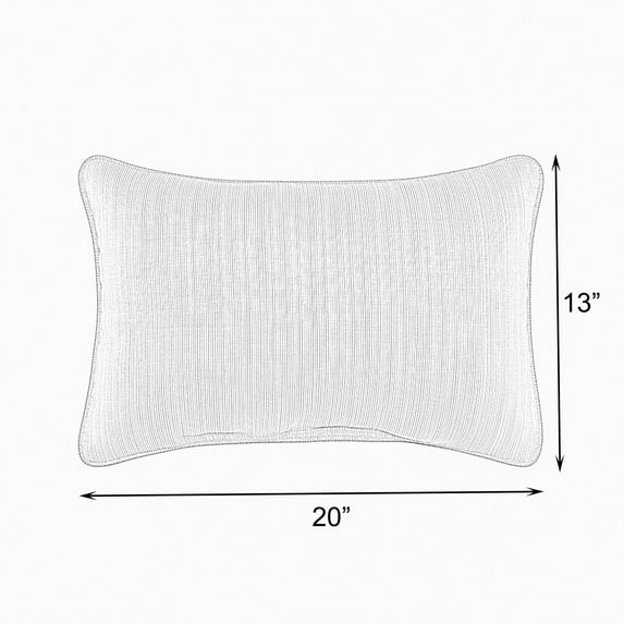 Sunbrella Indoor/Outdoor Single Embroidered Pillow - "Relax" Spectrum Denim