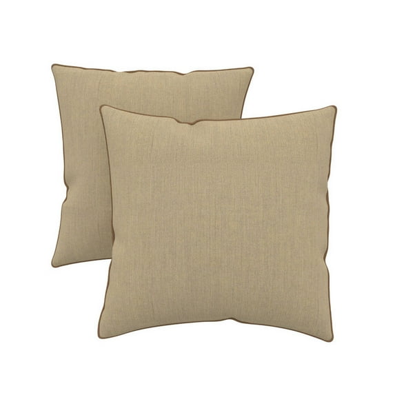 Sunbrella® Indoor/Outdoor Throw Pillows, Square Throw Pillows Inserts with Covers (Set of 2)