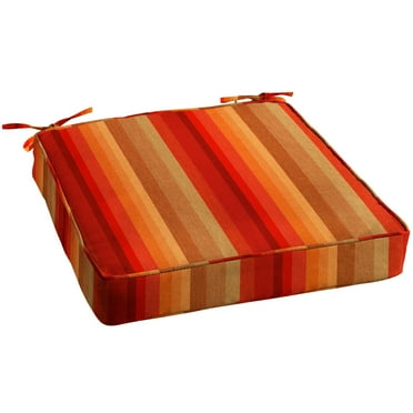Sunbrella Lehigh  Chair Cushion, Set of 2 Red Stripe