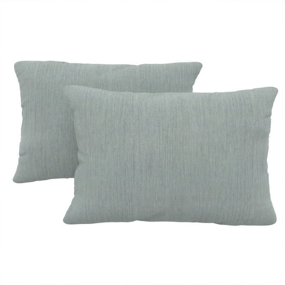 Sunbrella Lumbar Pillows Set of 2, UV Fade resistant & Water Repellent Rectangle Lumbar Throw Pillows (Inserts with Covers)for Indoor & Outdoor Use