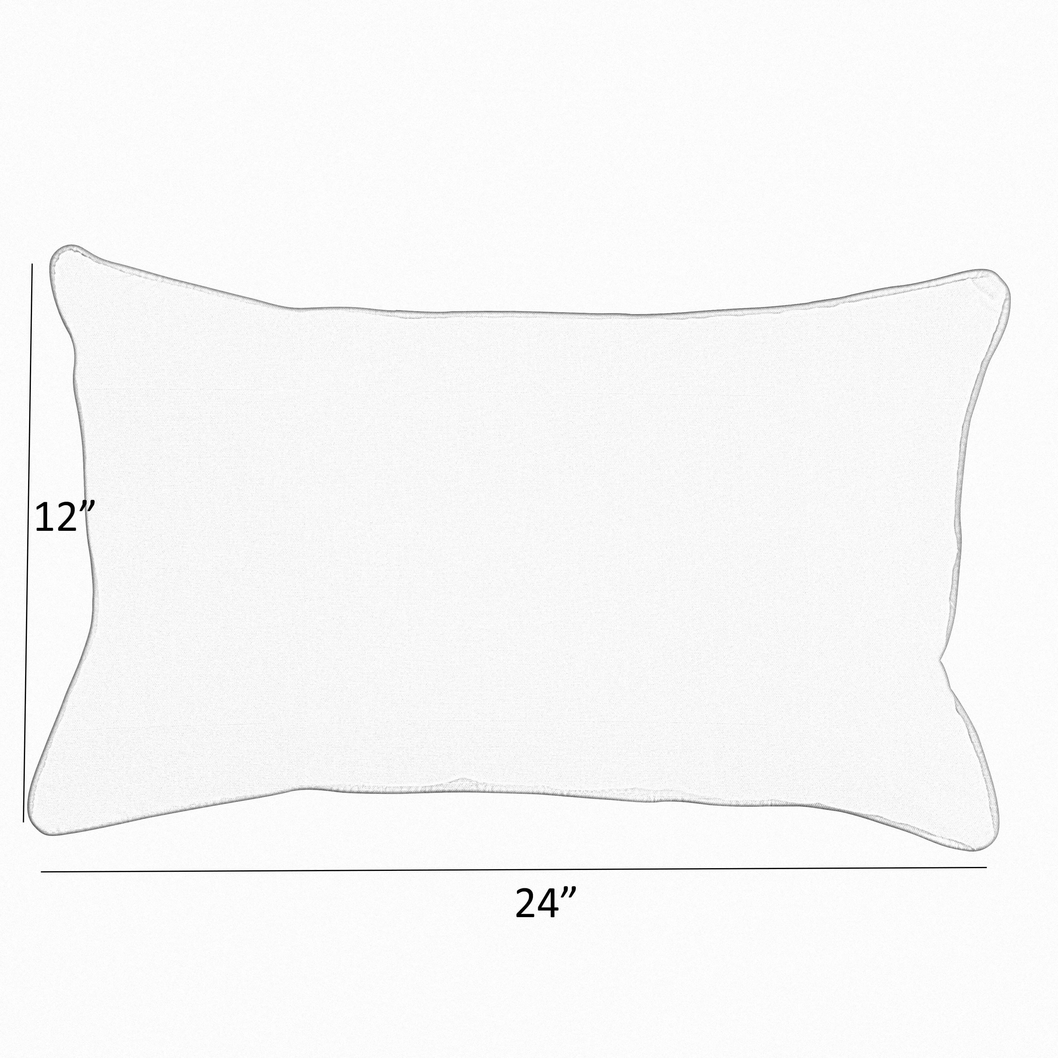 Sunbrella Multi Corded 12" x 24" Indoor/Outdoor Pillow Set