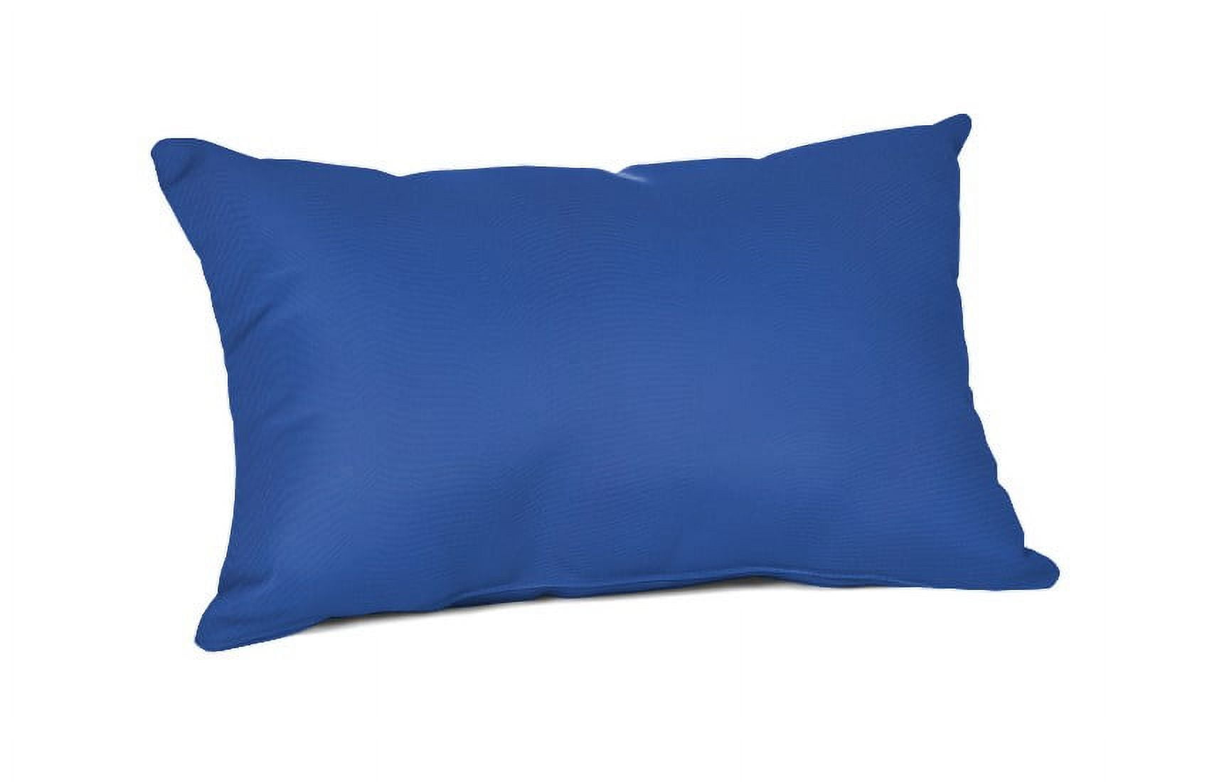 Blue Serape Lumbar Down Throw Pillows 16 H X 27 L – Portland Revibe