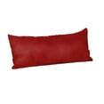 Sunbrella Rectangle 22 x 9 in. Throw Pillow Canvas Jockey Red
