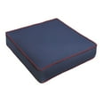 thumbnail image 1 of Sunbrella Sorra Home  Canvas Navy, Canvas Jockey Red Corded Indoor/ Outdoor Chair Cushion 25x25, 1 of 5