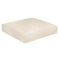 thumbnail image 1 of Sunbrella Sorra Home  Outdoor Knife Edge Deep Seating Cushion 23 in W x 27 in D x 5 in H - Pumice, 1 of 5