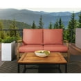 thumbnail image 1 of Sunbrella Sorra Home  Outdoor Loveseat Cushion Set 25 in W x 25 in D x 5 in H - Cast Coral, 1 of 5