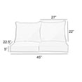 thumbnail image 1 of Sunbrella Sorra Home  Outdoor Loveseat Pillow and Cushion Set 22.5 in W x 22.5 in D x 5 in H - Canvas Natural Red, 1 of 5