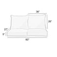 thumbnail image 1 of Sunbrella Sorra Home  Outdoor Loveseat Pillow and Cushion Set 30 in W x 27 in D x 5 in H - Surround Sunrise, 1 of 5
