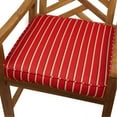 thumbnail image 1 of Sunbrella Sorra Home Red/ Gold Stripe Indoor/ Outdoor 19 inch Chair Cushion with  Fabric, 1 of 4