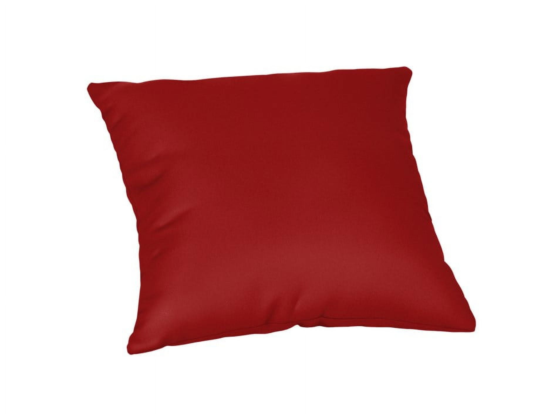 Canvas Jockey Red Sunbrella 18" Outdoor Throw Pillow