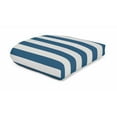 thumbnail image 1 of Casual Cushion Stripe Sunbrella Fabric 1-Piece Indoor/Outdoor Wicker Seat Pad, 18"W x 18"L, Maxim Regatta, 1 of 3